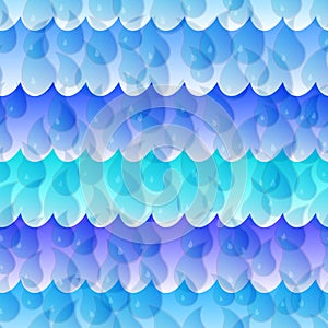 Seamless Water Drop Pattern