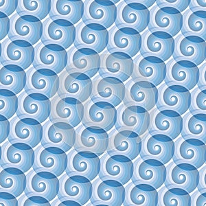 Seamless water wave pattern