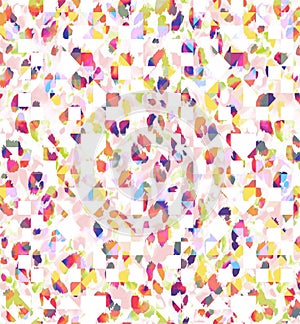 Seamless watercolor abstract digital checks pattern