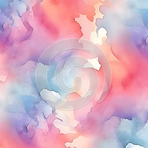 Seamless watercolor pattern. Hand-drawn abstract background