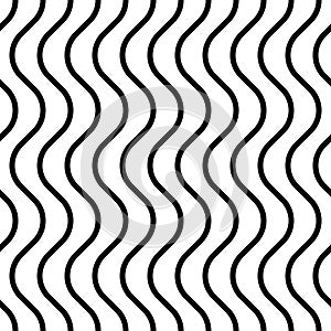 Seamless Wave and Stripe Pattern