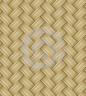 Seamless waven straw texture. Wicker or rattan pattern