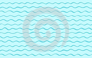 Sea, river waves, seamless undulating stripes water background