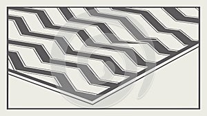 Seamless Wavy Chevron Pattern Geometric Abstract Background, vector design Generative AI