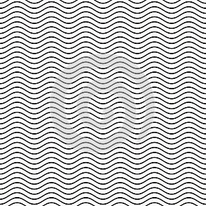 Seamless wavy line pattern photo