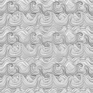 Seamless wavy pattern. Vector illustration wave,