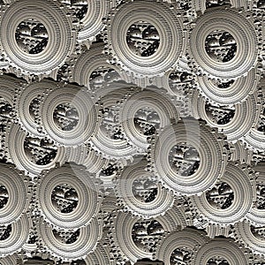 Seamless weaving metal structure