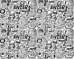 Seamless web pattern