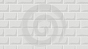 Seamless white brick wall