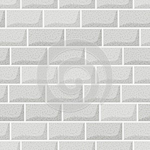 Seamless white brick wall