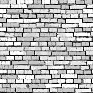 Seamless white brick wall background.