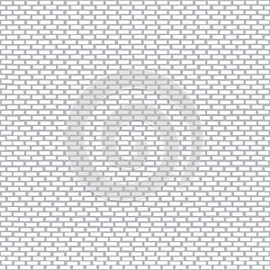 Seamless white brick wall pattern for background.