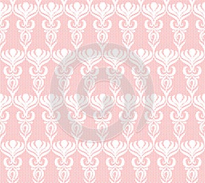 Seamless white lace pattern