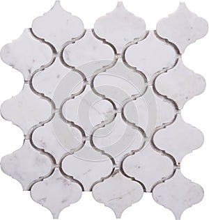 Seamless white luxury marble Mosaic pattern