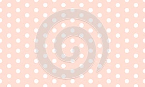 Seamless white polka dot on lumber background