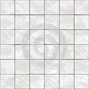 Seamless white tiles texture