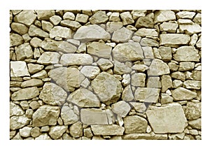 Seamless wide texture of old big stone