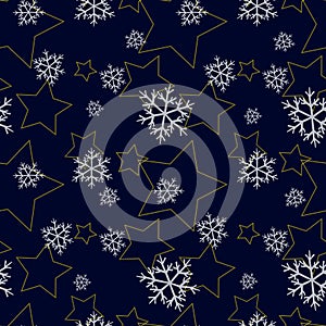 Seamless winter pattern