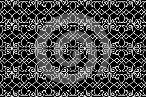 Seamless wire iron fence pattern