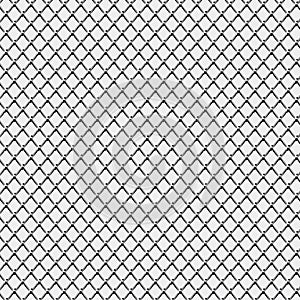 Seamless wired steel netting fence black and white