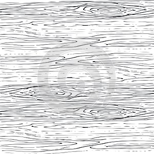 Seamless wood grain gray pattern. Wooden texture vector background.