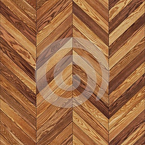 Seamless wood parquet texture chevron brown