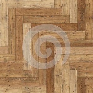 Seamless wood parquet texture herringbone light brown