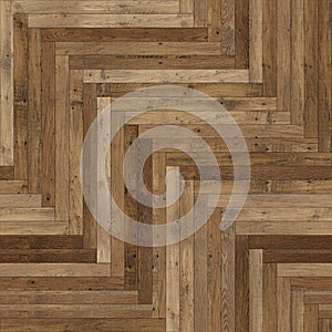 Seamless wood parquet texture herringbone light brown