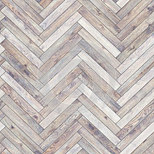 Seamless wood parquet texture herringbone white