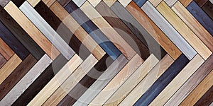 Seamless wood parquet texture horizontal herringbone various