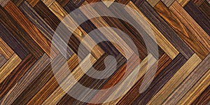 Seamless wood parquet texture horizontal herringbone various brown