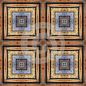 Seamless wooden pattern, aged floor tiles