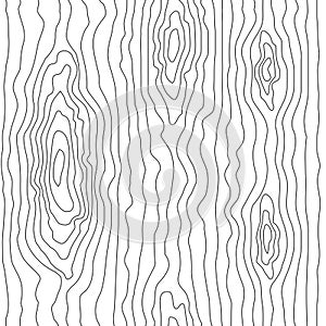 Seamless wooden pattern. Wood grain texture. Vector illustration