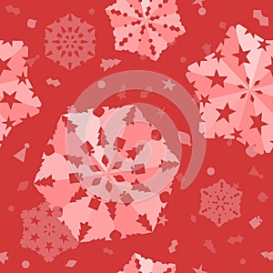 Seamless Xmas Snowflake Background