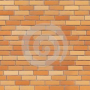 Seamless yellow-orange brick wall texture.