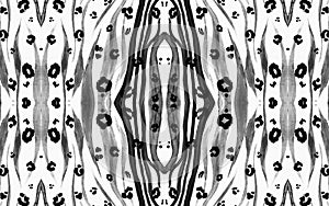 Seamless Zebra Pattern. Abstract African Banner.