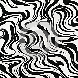 Seamless Zebra Print Pattern Texture Background for Textile Design and Fashion