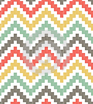 Seamless zig zag geometric pattern