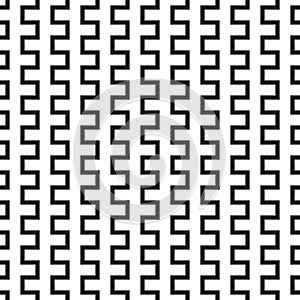 Seamless abstract geometric diagonal square zig zag pattern