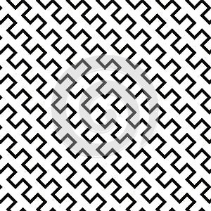 Seamless abstract geometric diagonal square zig zag pattern