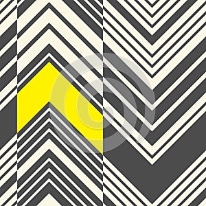 Seamless Zig Zag Pattern. Abstract Black and Yellow Stripe Back