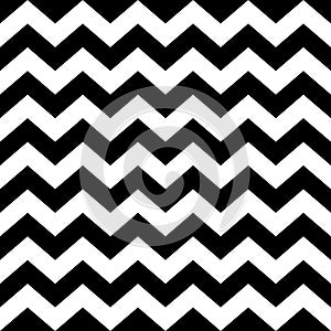 Seamless zig zag pattern in black and white