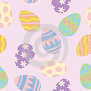 Seamless Easter Egg illustration background