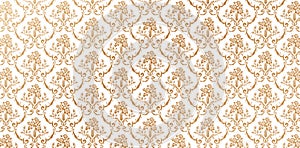 Seamlessly damask wallpaper pattern luxurious backgrounds elements