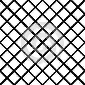 Seamlessly repeatable grid, mesh pattern. Simple lattice, grillage texture. Vector.