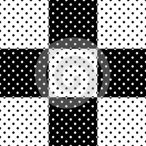 SeamlessTiles, Black and White Polka Dots