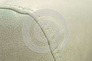 Seams on the sofa close-up. Technology Concept. Exhibition of sofas