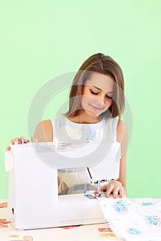 Seamstress working photo