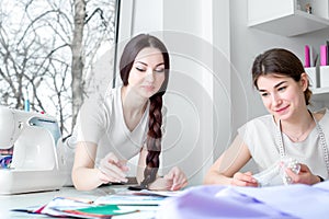 Seamstresses working in the sewing workshop