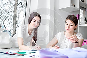 Seamstresses working in the sewing workshop